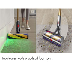 Dyson V15 Detect Absolute HEPA Gold – Cordless Vacuum 240AW Suction Laser Dust Detection 60min Runtime