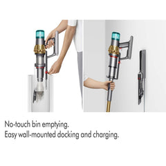 Dyson V15 Detect Absolute HEPA Gold – Cordless Vacuum 240AW Suction Laser Dust Detection 60min Runtime