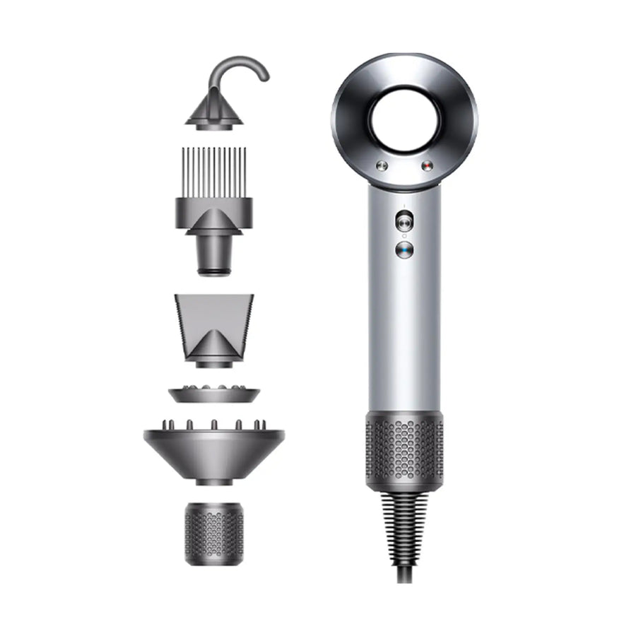 Dyson Supersonic HD04 Hair Dryer – Fast Drying Intelligent Heat Control Ionic Technology (Silver)