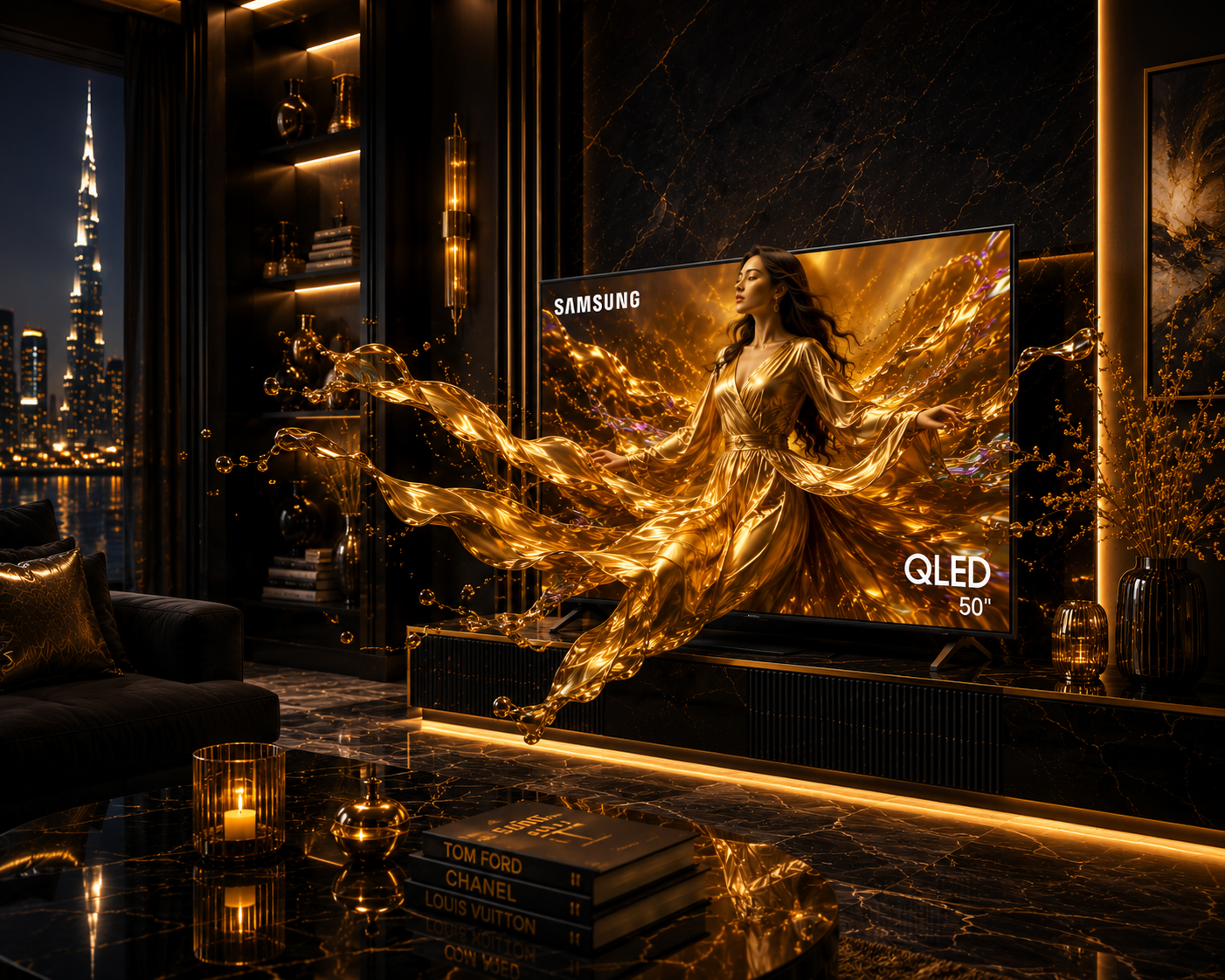 Samsung QLED 4K Smart TV 50 Inch NQ4 AI Gen2 Processor Direct Full Array 50Q80D