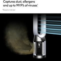 Dyson Purifier Cool Gen1 TP10 – HEPA H13 Air Purifier Fan 350° Oscillation Air Multiplier (White/Silver)