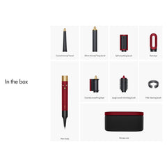 Dyson Airwrap HS08 Multi-Styler & Dryer – Smart Styling No Heat Damage Straight & Wavy Hair (Red Velvet)