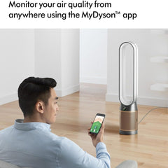 Dyson Purifier Cool De-NOx TP12 – HEPA H13 Air Purifier Fan Formaldehyde Removal Smart App 350° Oscillation (Nickel/Gold)