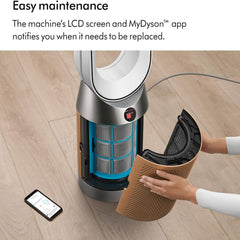 Dyson Purifier Cool De-NOx TP12 – HEPA H13 Air Purifier Fan Formaldehyde Removal Smart App 350° Oscillation (Nickel/Gold)