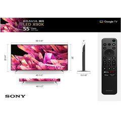 Sony BRAVIA XR Full Array LED 4K Smart TV 75 Inch Cognitive Processor XR Google TV 75X90K