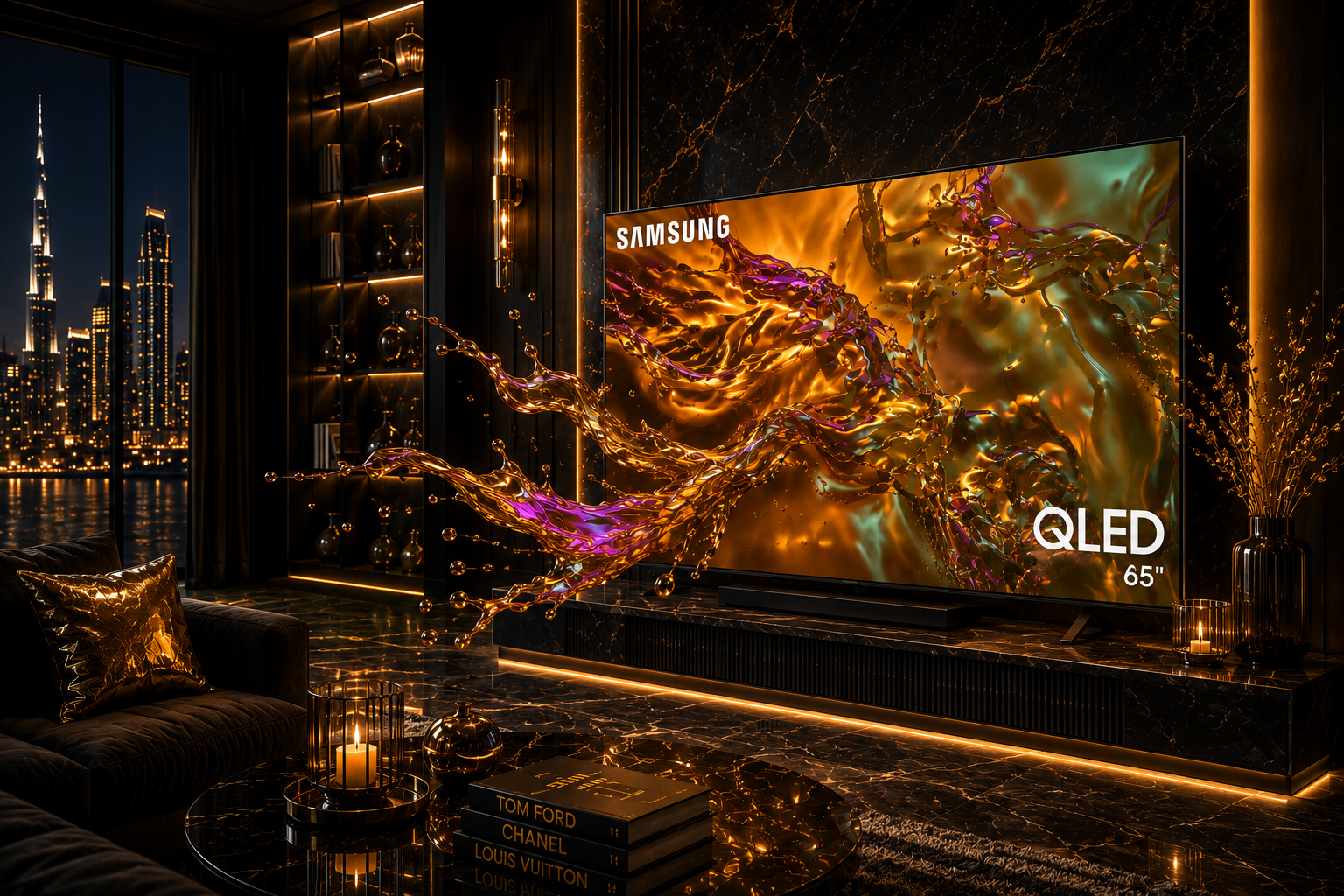 Samsung QLED 4K Smart TV 65 Inch NQ4 AI Gen2 Processor Direct Full Array QA65Q80D