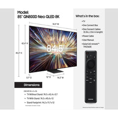 Samsung Neo QLED 8K Smart TV 85 Inch NQ8 AI Gen2 Processor Quantum Matrix Pro QN85QN800D