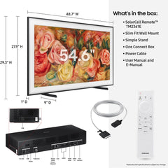Samsung 55" The Frame QLED 4K Smart TV LS03D – Art Mode Matte Display Quantum HDR Slim Fit Wall Mount (Black)
