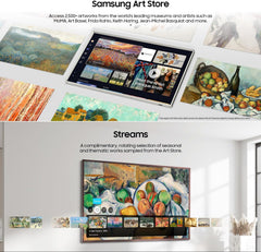 Samsung 55" The Frame QLED 4K Smart TV LS03D – Art Mode Matte Display Quantum HDR Slim Fit Wall Mount (Black)