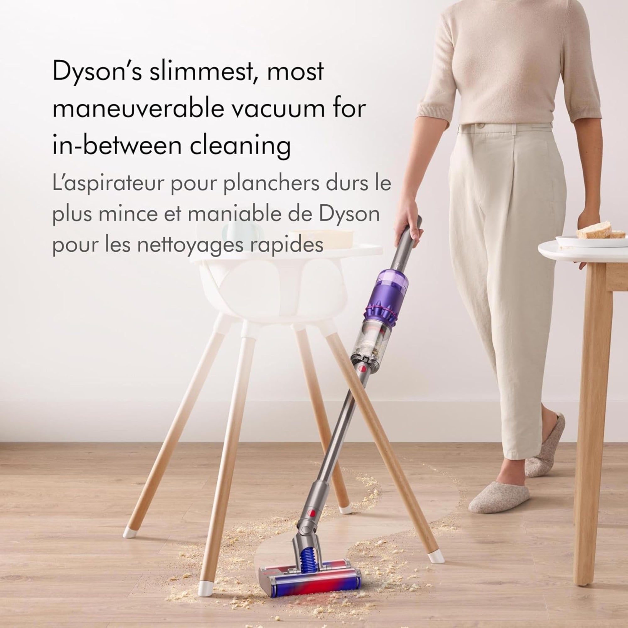 Dyson Omni-Glide Cordless Vacuum Cleaner – Lightweight Multi-Directional Head Hard Floor Cleaning