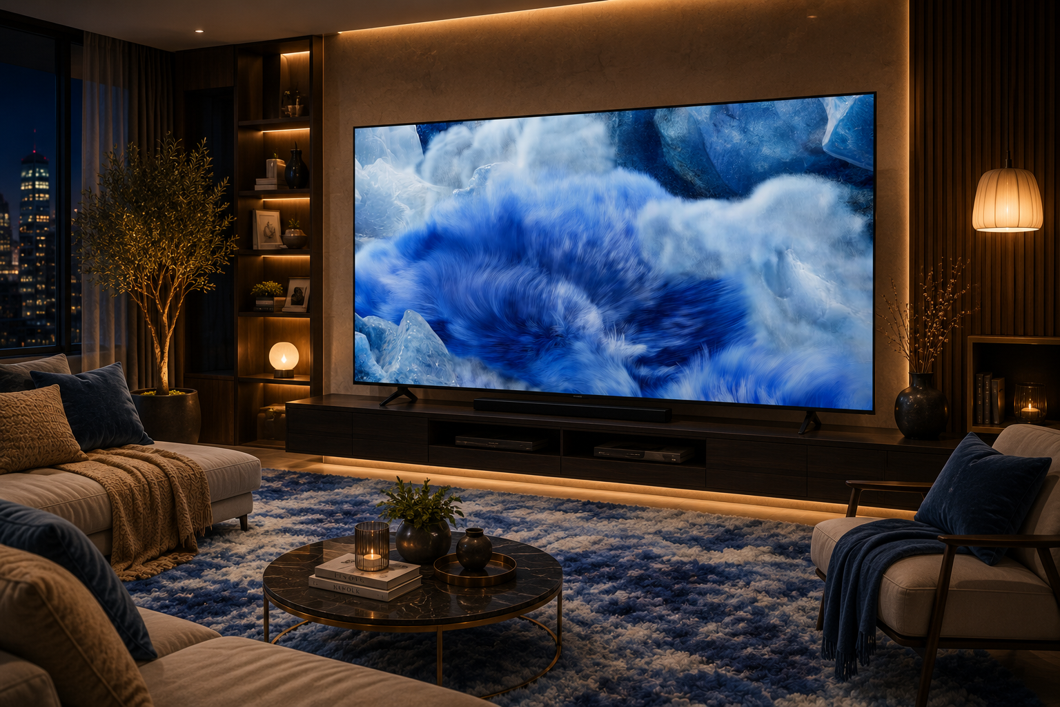 Samsung QLED 4K Smart TV 85 Inch Q4 AI Processor Quantum HDR+ AirSlim Design 85Q8F