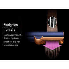 Dyson Airstrait HT01 Wet to Dry Hair Straightener 1600W LCD Display Intelligent Airflow Prussion Blue