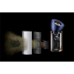 Dyson Purifier Big+Quiet Formaldehyde BP04 – HEPA H13 CO₂ Sensor Smart App Large Room Air Purifier (Prussian Blue/Gold)