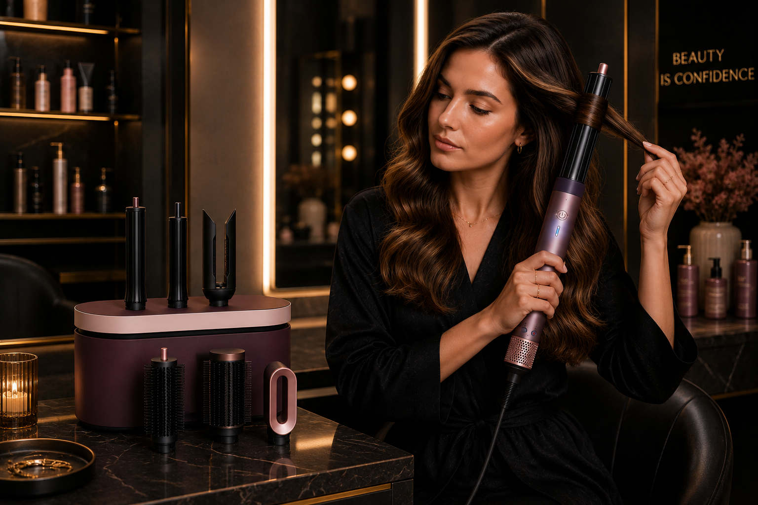 Dyson Airwrap Co-anda2x HS09 Multi-Styler & Dryer Straight+Wavy Jasper Plum