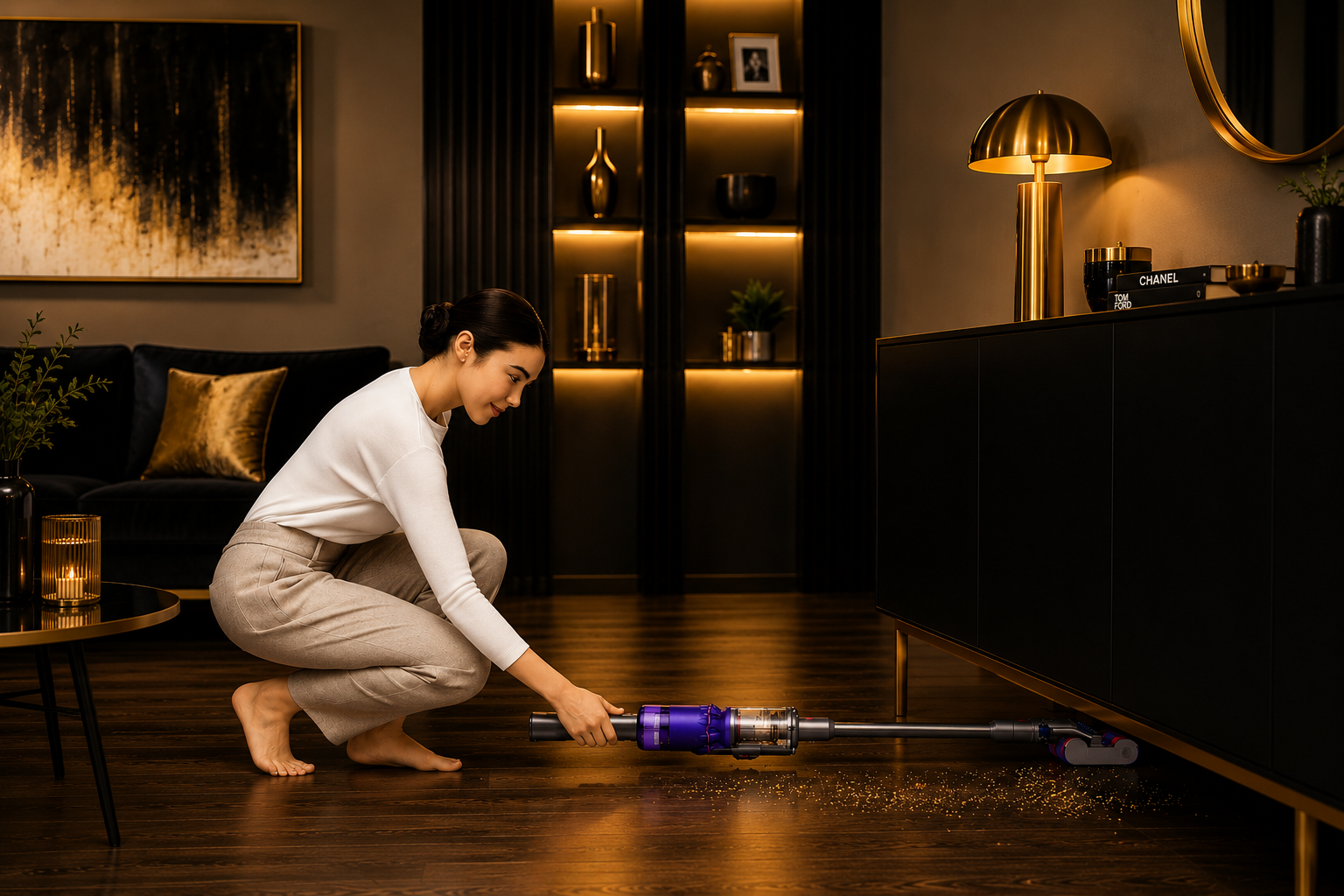 Dyson Omni-Glide Cordless Vacuum Cleaner – Lightweight Multi-Directional Head Hard Floor Cleaning