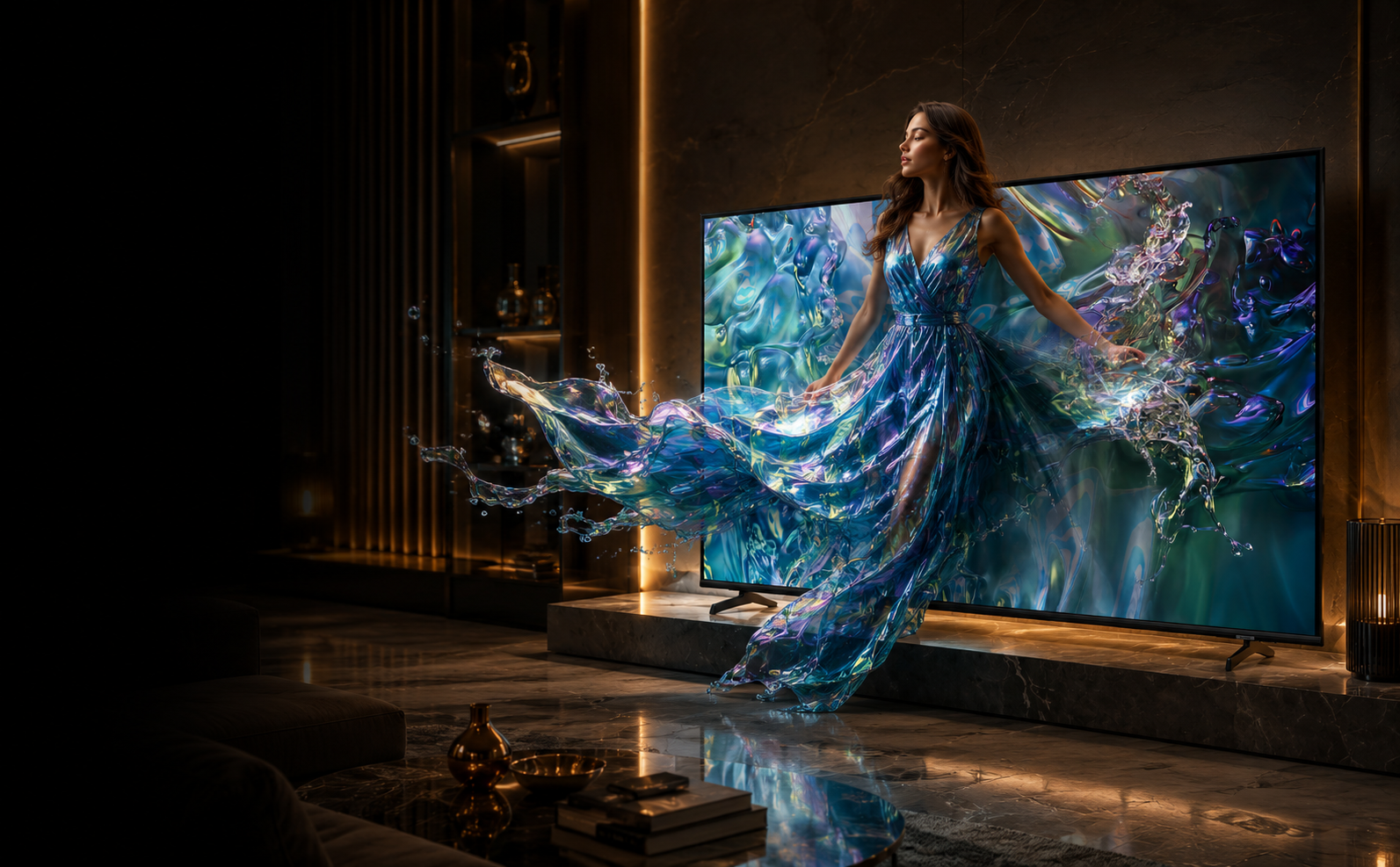 Samsung 65-Inch QLED 4K Smart TV Quantum Dot Dual LED Quantum Processor Lite 4K Tizen OS Q65Q60
