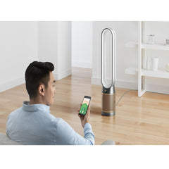 Dyson Purifier Cool Formaldehyde TP09 – HEPA H13 Air Purifier Fan Smart App 350° Oscillation (White/Gold)