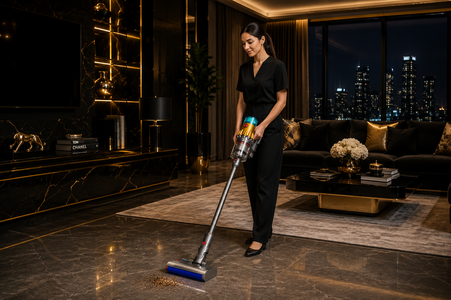Dyson V12s Detect Slim Submarine Cordless Wet & Dry Vacuum Cleaner 140AW Up to 60 Minutes Runtime HEPA Filtration LCD Display