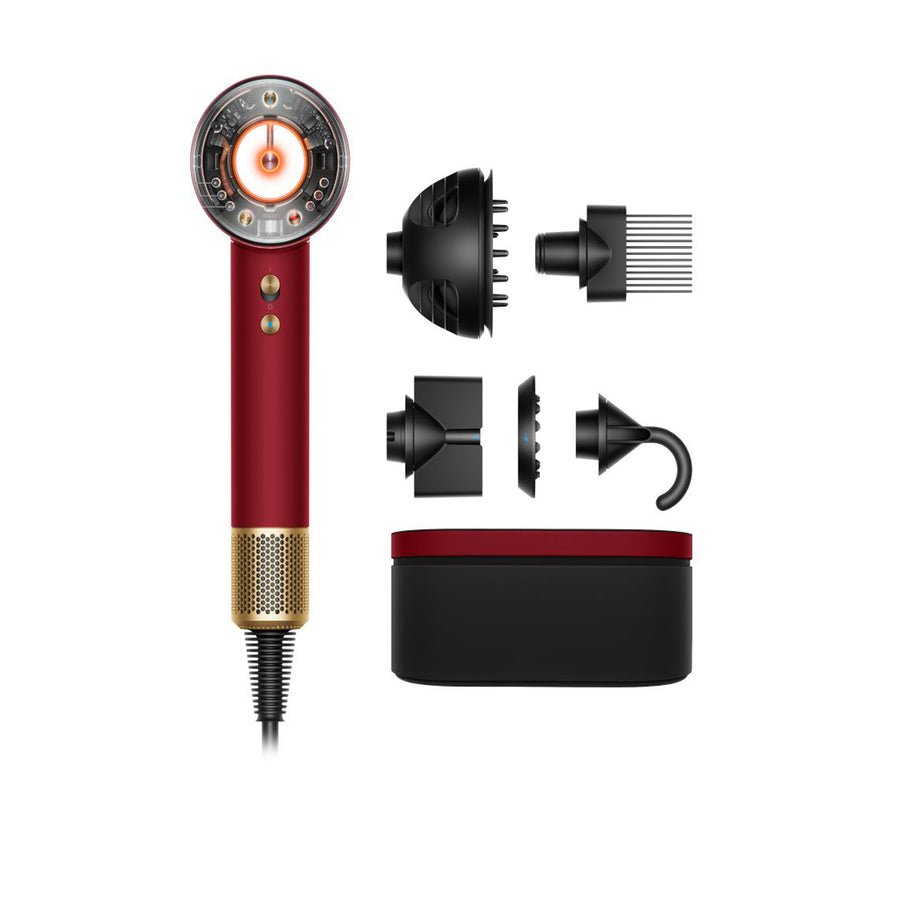 Dyson Supersonic HD16 Nural Hair Dryer Intelligent Scalp Protection Red Velvet & Gold