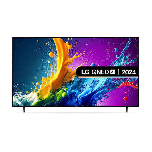 LG 43 Inch QNED AI 4K Smart TV 43QNED80T6A – Quantum Dot NanoCell α5 AI Processor Gen7 HDR10 webOS (Black/Ashed Blue)