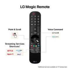 LG 43 Inch QNED AI 4K Smart TV 43QNED80T6A – Quantum Dot NanoCell α5 AI Processor Gen7 HDR10 webOS (Black/Ashed Blue)